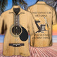 Guitar Pet Dog Play Hawaiian Shirt Pattern Detail For Summer Holidays And Outdoor Fun