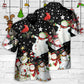 Christmas Snowman Hawaiian Shirt Graphic Artwork Detail For Weekend Trips