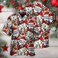 Funny Christmas Cutie Santa Reindeer Hawaiian Shirt For Warm Weather Adventures And Everyday Comfort