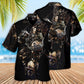 Skull Death King Hawaiian Shirt Pattern View For Relaxed Warm Weather Outfits