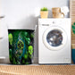 Bold Skull Green Graphic Laundry Basket For Clothes Toys And Blankets