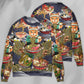 Cat Eating Ramen Sweater For Outdoor Activities Weekend Trips And Relaxed Everyday Outfits