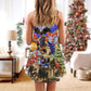 Veteran Christmas Merry Holiday V-Neck Sleeveless Cami Dress For Festivals Travel And Relaxed Casual Summer Wear