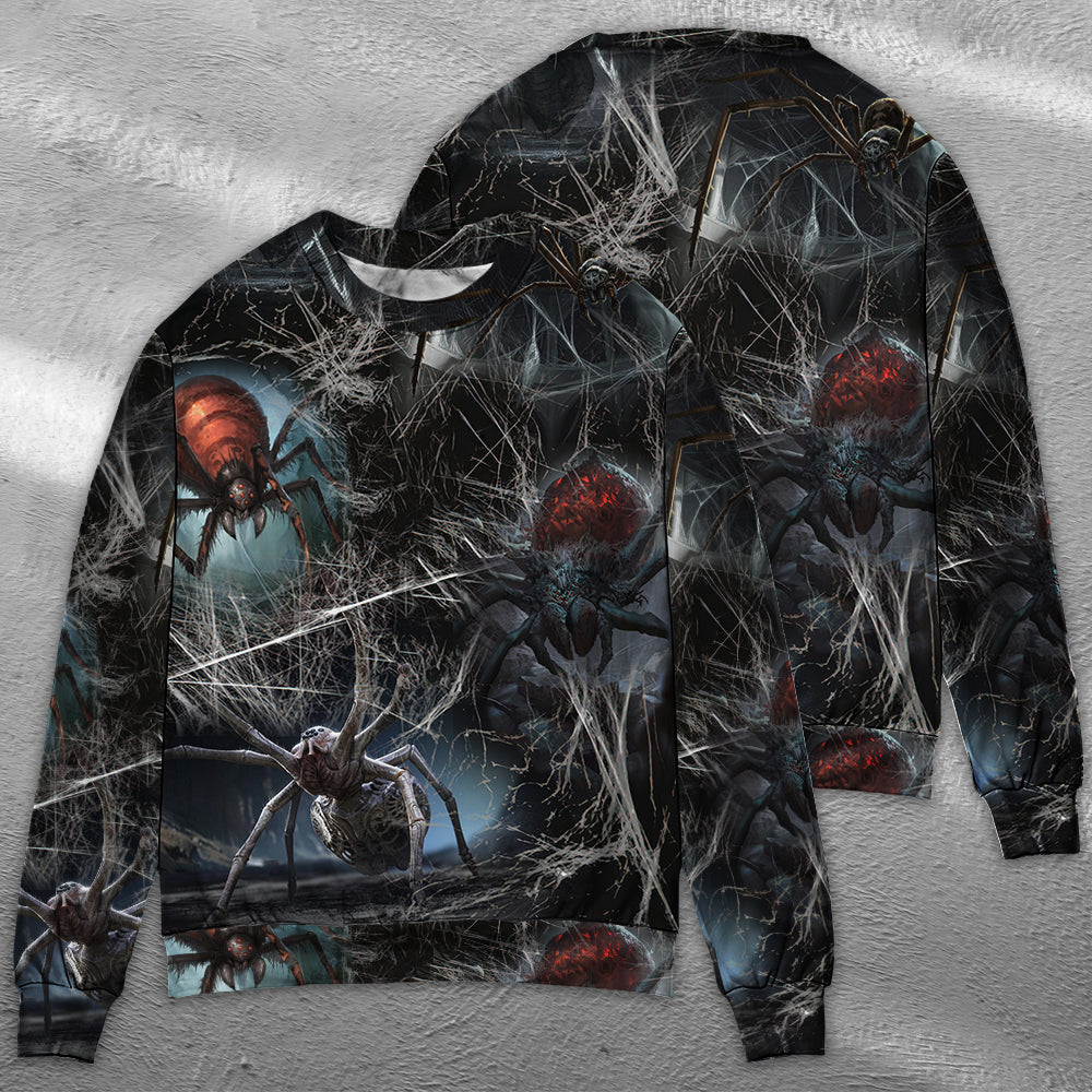 Halloween Spider Dark Fantasy Sweater For Alternative Outfits Seasonal Events And Everyday Comfort