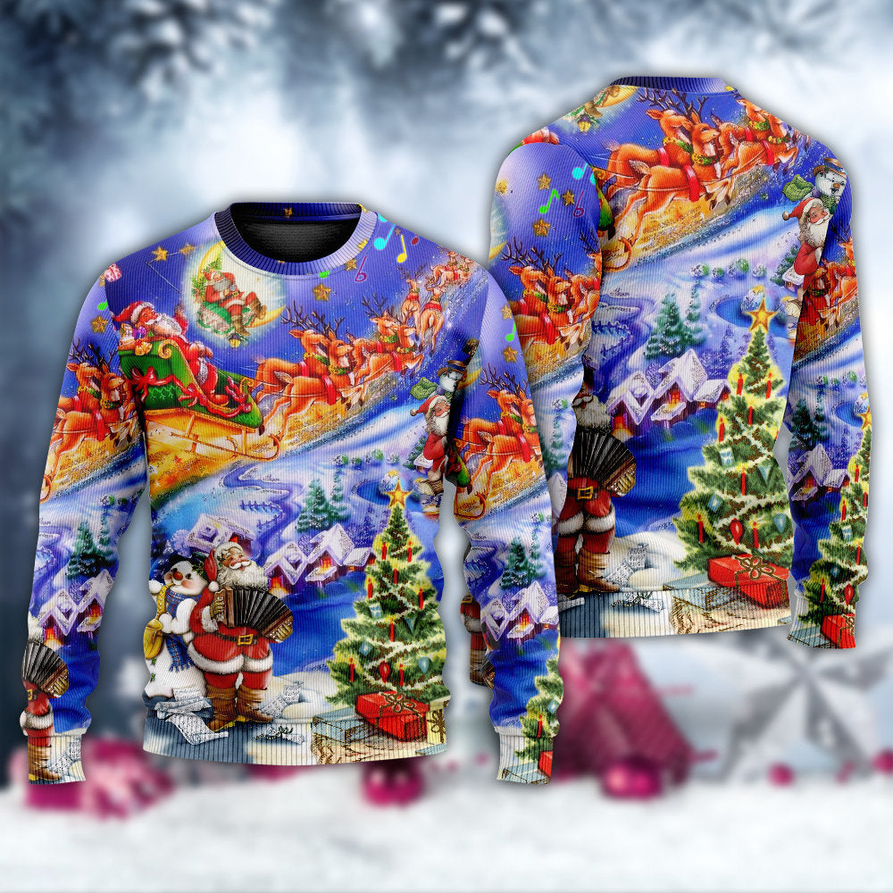 Christmas Santa Holiday Sweater For Festive Events Weekend Outings And Comfortable Winter Style