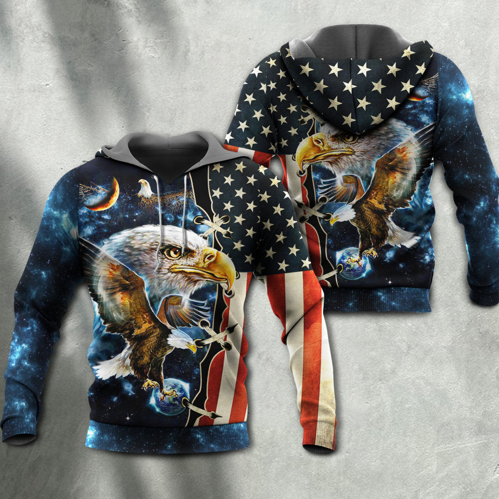 Eagle Galaxy America Hoodie For Creative Casual Style Seasonal Outings And Comfort