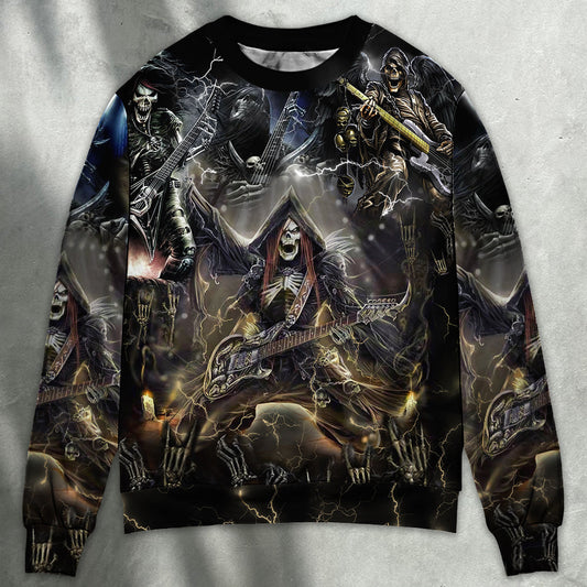 Guitar Music Free Spirit Sweater For Casual Gatherings Weekend Trips And Thoughtful Gifts