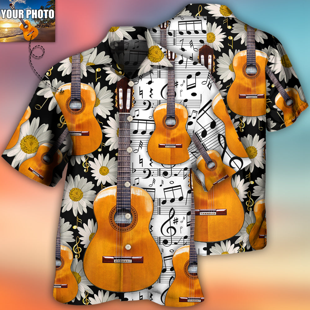 Guitar Various Custom Photo Hawaiian Shirt For Coastal Adventures And Warm Weather Wear