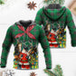 Green Christmas Cowboy Santa Hoodie For Holiday Gatherings Winter Travel And Seasonal Gifting