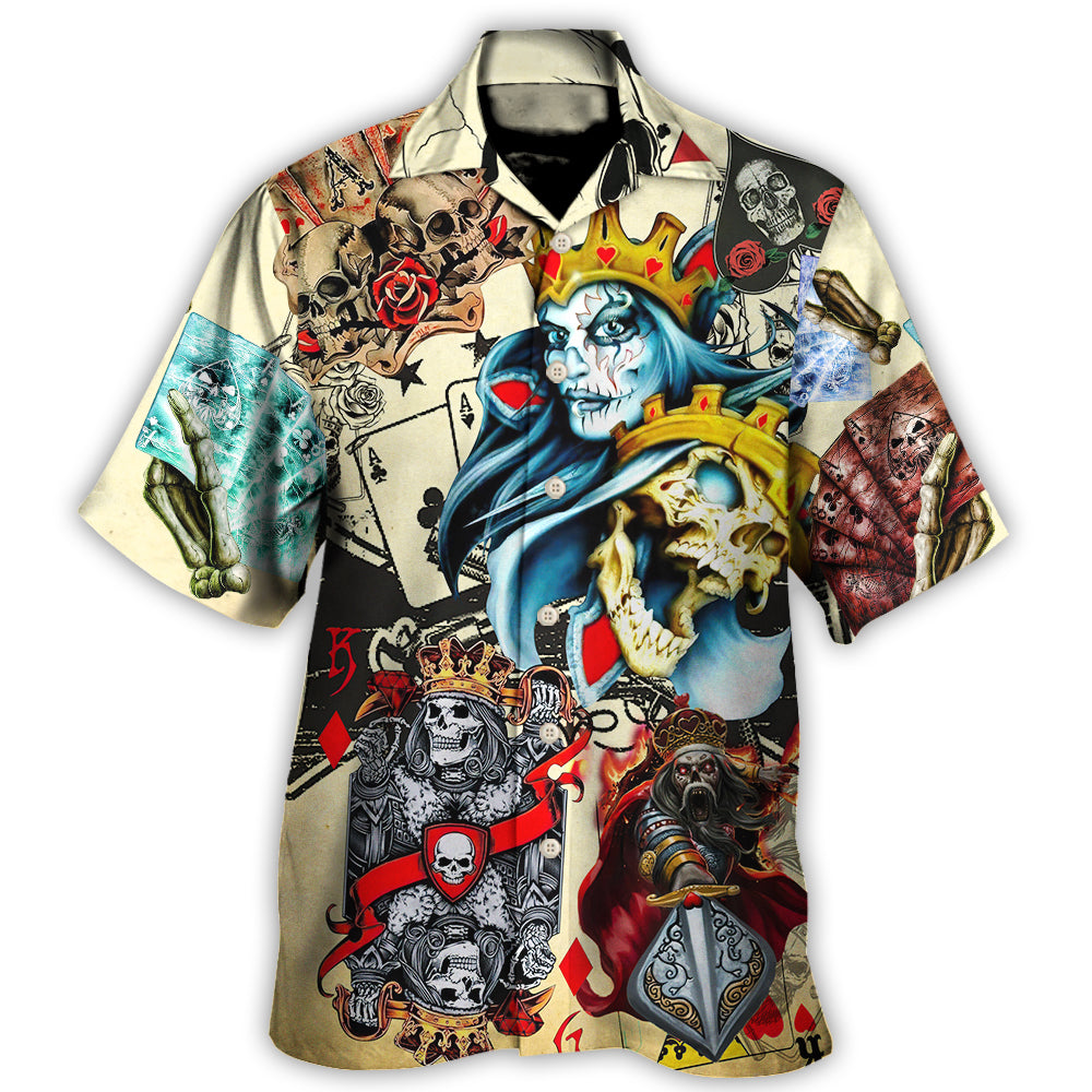 Skull Change Hawaiian Shirt For Summer Vacation, Beach Travel, And Casual Wear