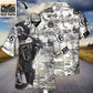 Motorcycle Biker Personalized Photo Hawaiian Shirt Button Front Artwork For Outdoor Gatherings