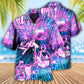Neon Engineer Audio Hawaiian Shirt Tropical Styling View For Warm Weather Events