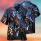 Dark Zombie Horror Halloween Hawaiian Shirt Pattern View For Lightweight Everyday Style