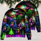 Christmas Neon Tree And Snowman Sweater For Festive Family Events Casual Wear And Holiday Gift Giving