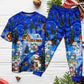 Playful Snowman Friends Christmas Short Sleeve Pajamas Set For Christmas Sleepwear And Family Lounging