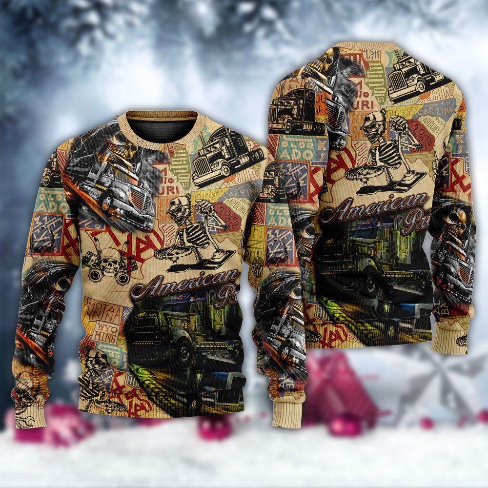Christmas Retro Dear Santa Truck Sweater For Family Gatherings Winter Travel And Everyday Seasonal Comfort