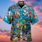 Shark Bar Animal Underwater Hawaiian Shirt Design Detail For Sunny Adventures And Casual Wear