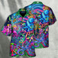 Bohemian Funny Colorful Octopus Tie Dye Hawaiian Shirt Artwork View For Weekend Travel And Beach Style