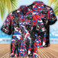 Patriotic Veteran Independence Day Camouflage Hawaiian Shirt For Summer Events And Casual Outdoor Wear