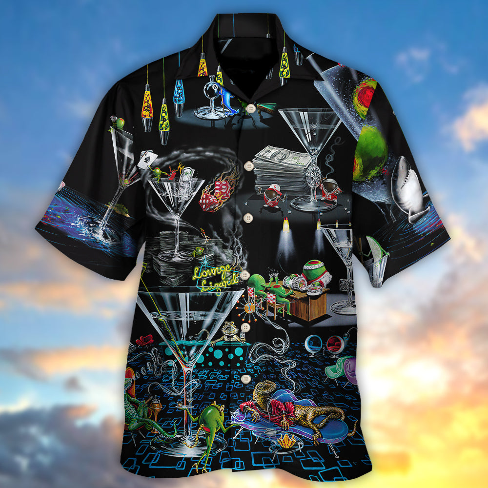 Cocktail Famous Lounge Hawaiian Shirt Artwork View For Weekend Travel And Beach Style