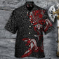 Norse Warrior War Raven Hawaiian Shirt For Resort Getaways And Comfortable Summer Activities