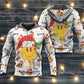 Hippie Christmas Groovy Santa Smile Face Hoodie For Seasonal Parties Casual Wear And Thoughtful Holiday Gifts