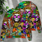 Hippie Skull Colorful Sweater For Casual Wear Parties And Thoughtful Gifting