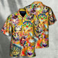 Funny Colorful Watercolor Cat Hawaiian Shirt For Warm Weather Adventures And Everyday Comfort