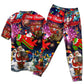 Spreading Christmas Cheer Short Sleeve Pajamas Set For Holiday Travel And Comfortable Home Wear