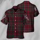 Scottish Tartan Hawaiian Shirt Fabric Pattern Detail For Warm Weather Events