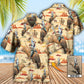 Tropical Cowboy Bull Riding Custom Photo Hawaiian Shirt Artwork View For Coastal Escapes And Resort Style