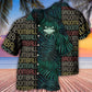 Tropical Broomball Leaf Hawaiian Shirt Pattern View For Lightweight Everyday Style