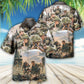 Watercolor Veteran War United Strength Hawaiian Shirt Pattern Detail For Summer Holidays And Outdoor Fun