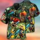 Funny Pirate Parrot Ocean Adventure Hawaiian Shirt Front Pattern View For Thoughtful Gifting