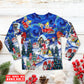 Festive Gnome Friends Christmas Long Sleeve Pajamas Set For Holiday Travel And Comfortable Home Wear