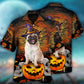 Halloween Pug Pumpkin Dog Hawaiian Shirt All Over Print Detail For Thoughtful Gifting