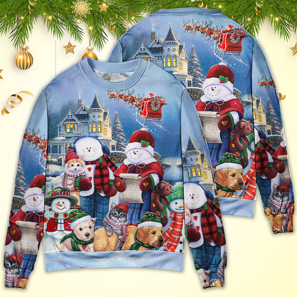 Christmas Family Snowman Happy Xmas Sweater For Festive Events Weekend Outings And Comfortable Winter Style