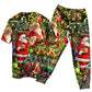 Santa Christmas Gift Delivery Short Sleeve Pajamas Set For Festive Sleepovers And Family Photos