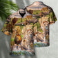 Lion Roars Kill Hawaiian Shirt Tropical Styling View For Coastal Travel