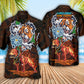 Dog Pitbull Dogs Tigers Hawaiian Shirt For Summer Vacation And Beach Travel