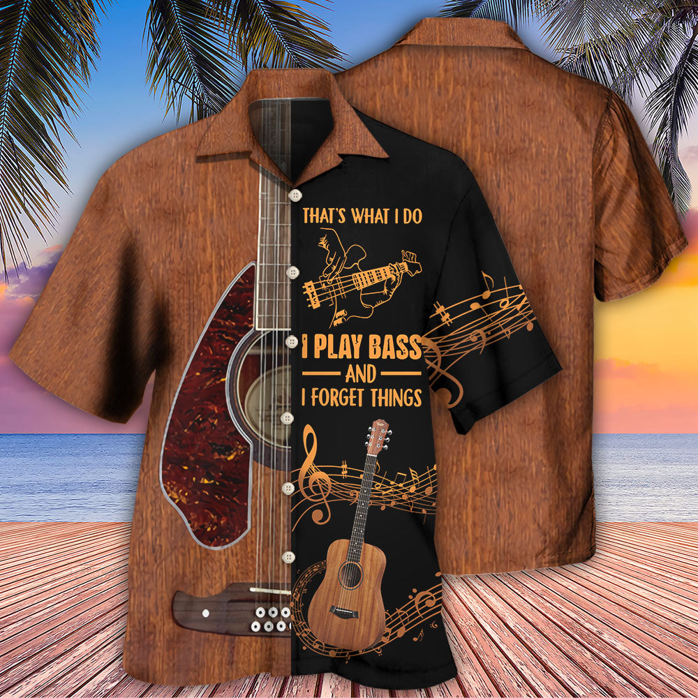 Guitar That's Play Bass Hawaiian Shirt Artwork View For Weekend Travel And Beach Style