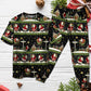 Santa Christmas Eve Adventure Short Sleeve Pajamas Set For Christmas Sleepwear And Family Lounging