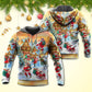 Christmas Santa Town Coming Hoodie For Christmas Gatherings Outdoor Trips And Relaxed Seasonal Style