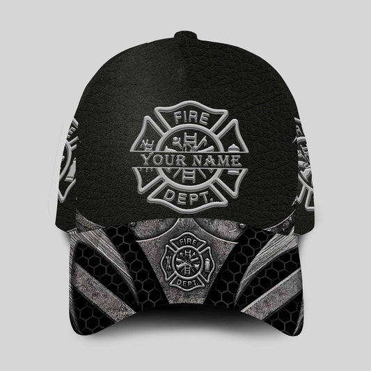 Firefighter Blood Metal Custom Classic Cap For Festivals Vacations Outdoor Fun And Daily Comfort