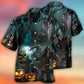 Halloween Dark Ghost Pumpkin Hawaiian Shirt Design View For Island Holidays