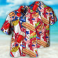 Patriotic Food Stars Freedom Theme Hawaiian Shirt Artwork View For Coastal Escapes And Resort Style