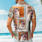 Funny Retro Tropical Custom Face Photo Palm Hawaiian Shirt For Warm Weather Events And Casual Wear