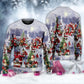 Christmas Merry Xmas Santa Is Coming Sweater For Family Gatherings Winter Travel And Everyday Seasonal Comfort