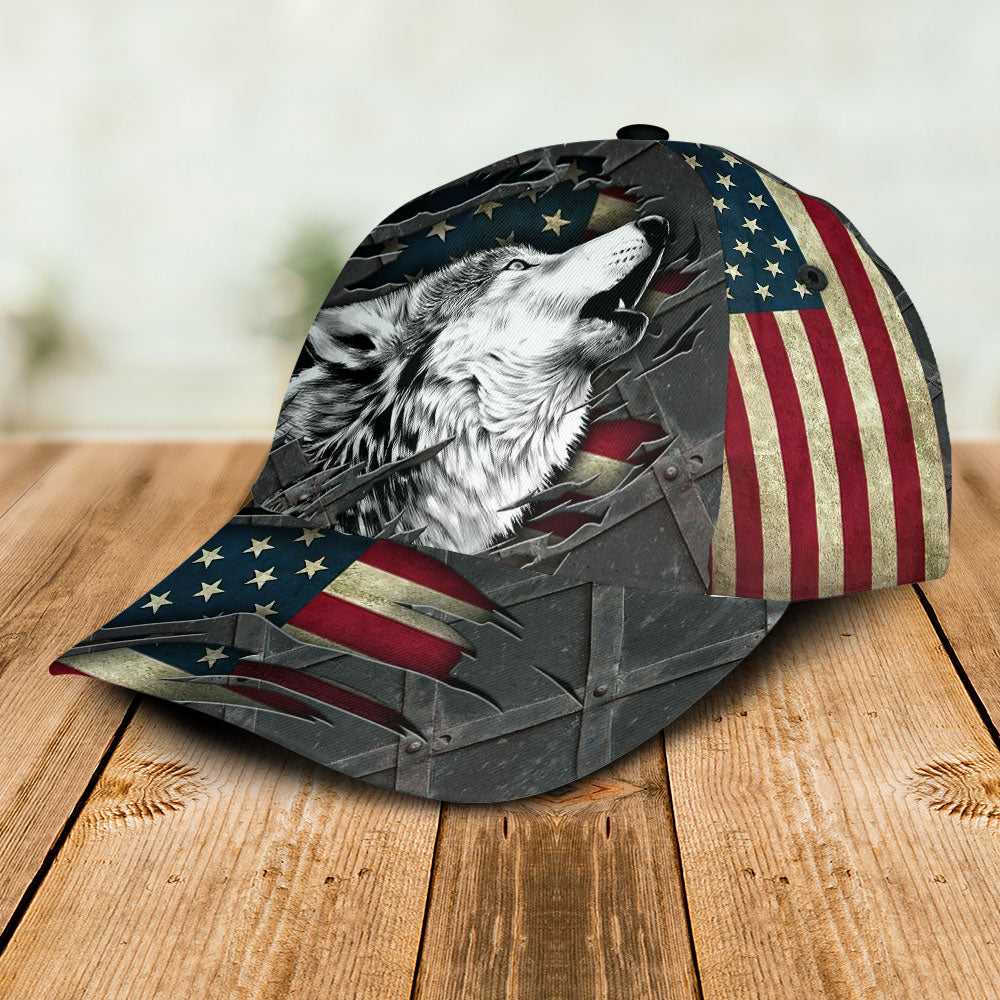 Wolf America Vintage Classic Cap For Outdoor Travel Festivals And Relaxed Everyday Wear