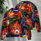 Drum Is My Fire Skull Sweater For Fantasy Fans Casual Outings And Weekend Adventures